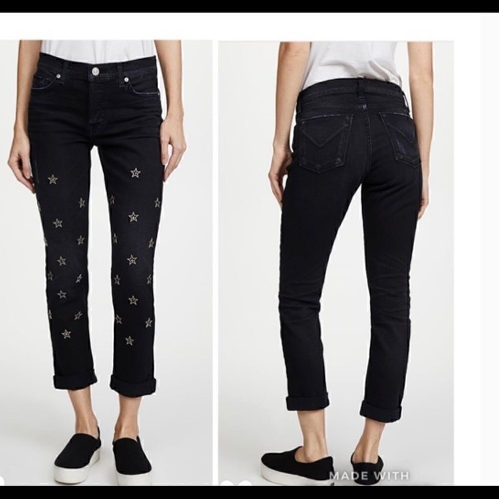 Hudson Riley Crop Relaxed Straight Jeans Mythology - Picture 2 of 4